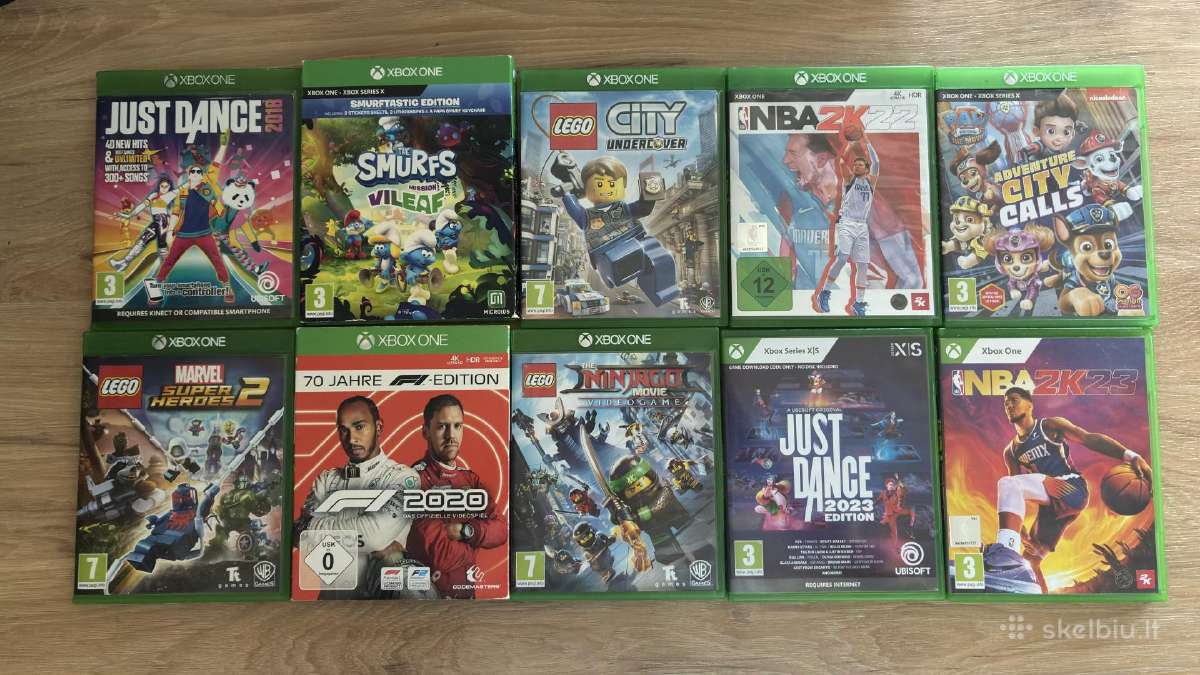 Parduodu Xbox One žaidimų komplektą (10 vnt.)