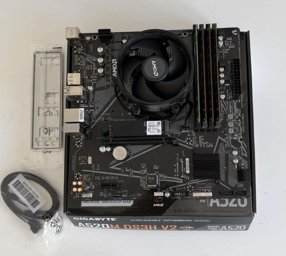 A520m Ds3h V2 Ryzen 5 2600 16 GB RAM 512gb SSD