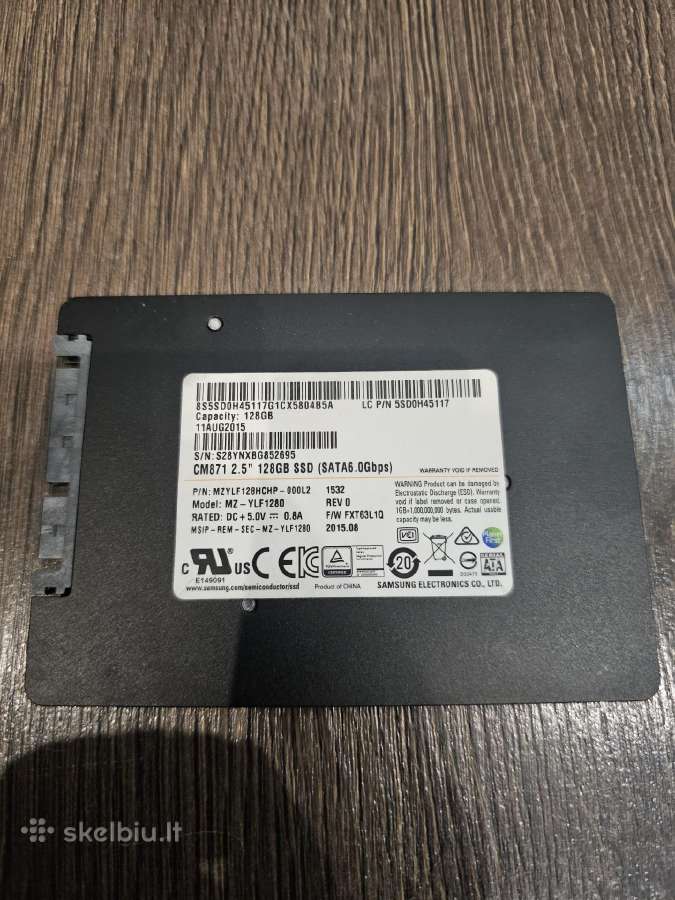 128 GB SSD diskas Samsung Mz-ylf1280