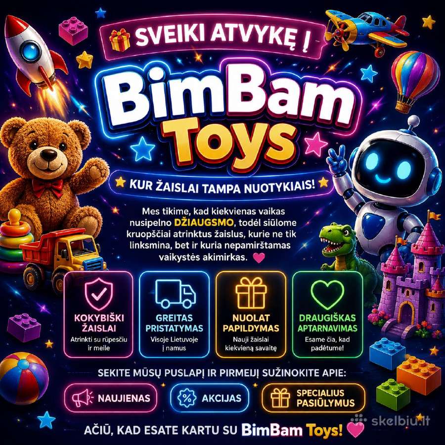 Bimbam Toys – Įvairūs Vaikiški Žaislai