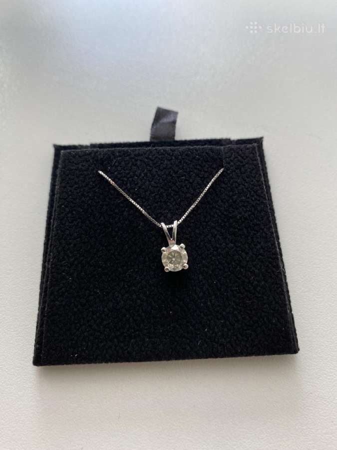 14k aukso pakabukas su natūraliu 1.03 ct briliantu - nuotraukos Nr. 8
