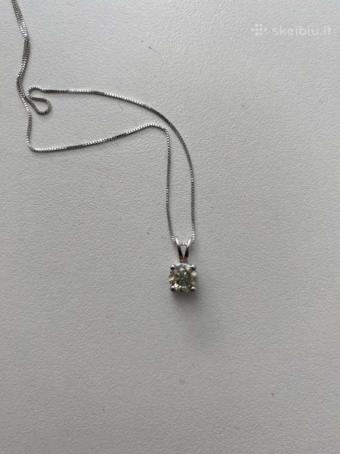 14k aukso pakabukas su natūraliu 1.03 ct briliantu - nuotraukos Nr. 10