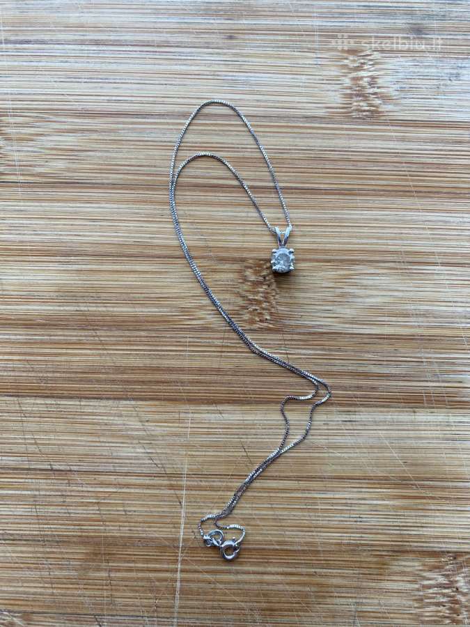14k aukso pakabukas su natūraliu 1.03 ct briliantu - nuotraukos Nr. 11