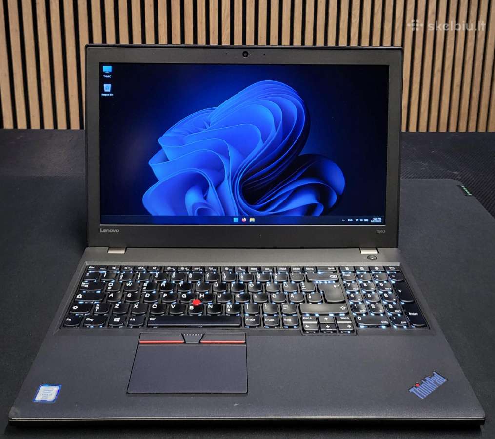 Lenovo T560/ i5 6300/ 256 SSD/ Fhd / Dvi baterijos - nuotraukos Nr. 2