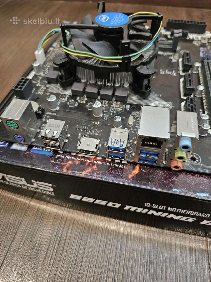 Asus B250 Mining Expert su Cpu ir aušintuvu - nuotraukos Nr. 3