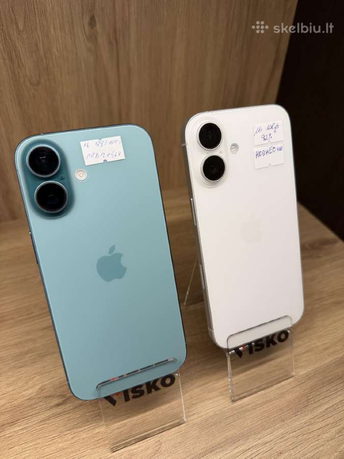 Kaip naujas Apple iPhone 16 128gb Baterija 100%
