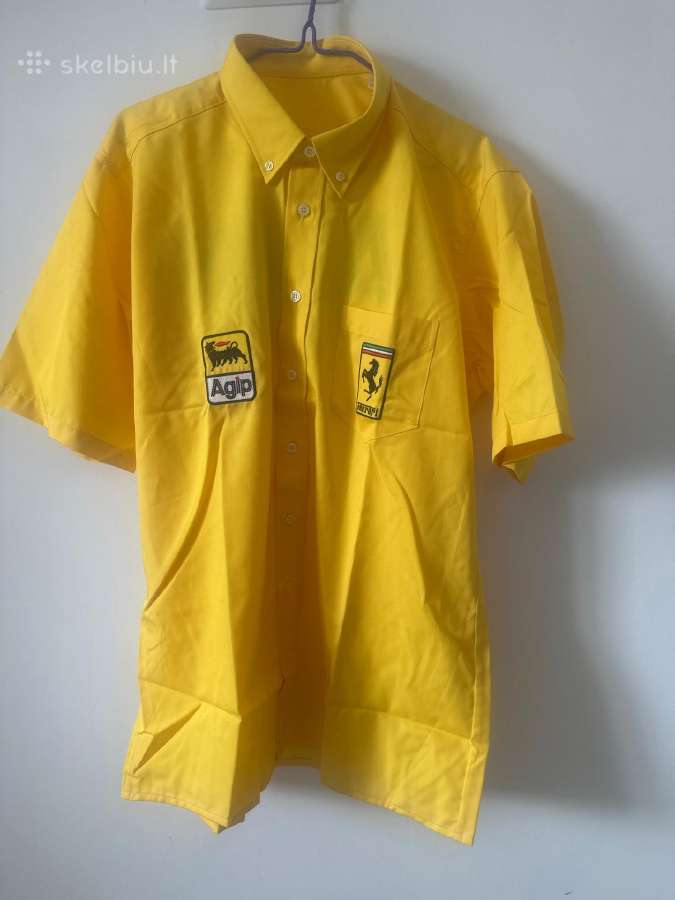 Retro Ferrari Agip F1 Pit Crew marškinėliai