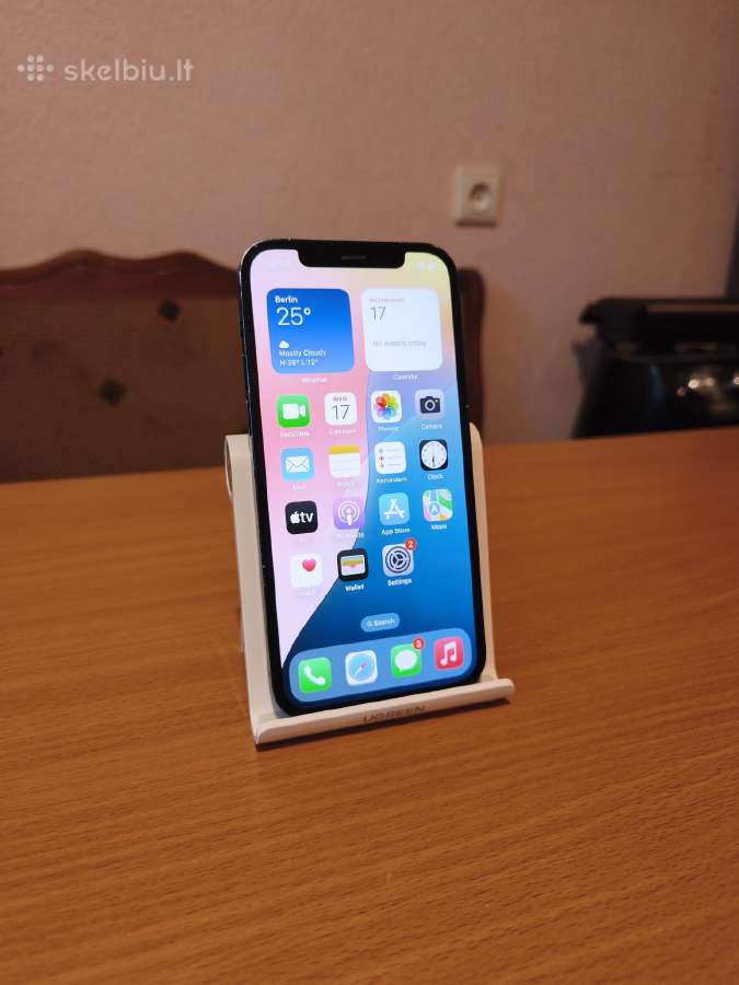 Juodas iPhone 12, 128gb