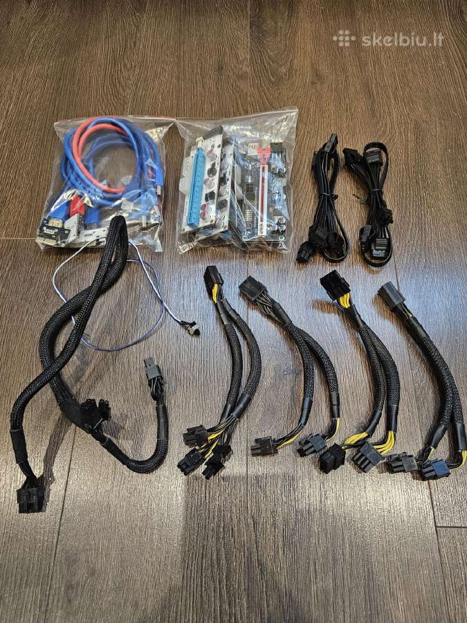 Psu, mining rig kabeliai