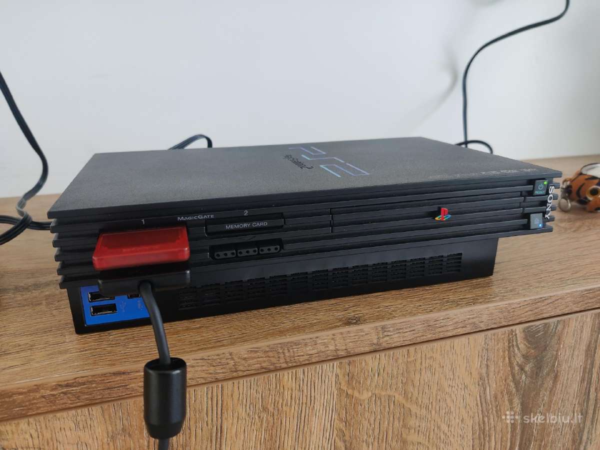 Playstation 2 fat su visais priedais - nuotraukos Nr. 16