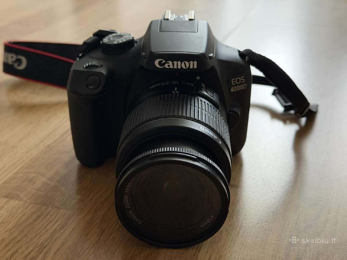Canon EOS 4000d / 18-55mm / WiFi / Dslr / 1k kadrų - nuotraukos Nr. 3