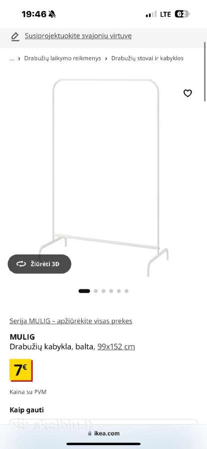 4 vnt Ikea kabyklos Mulig