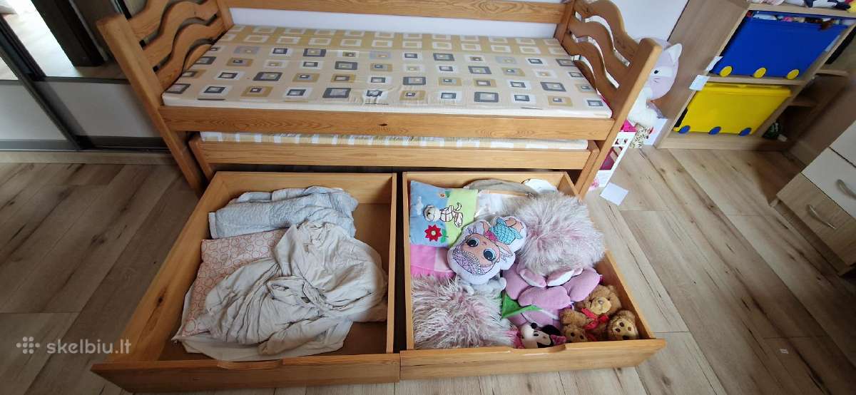 Parduodu dvigulė lova 120€ - nuotraukos Nr. 3