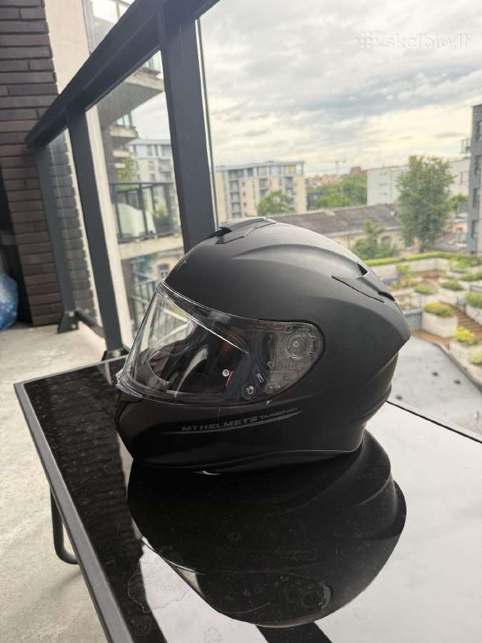 Mt Targo pilnas motociklininko šalmas matinė juo