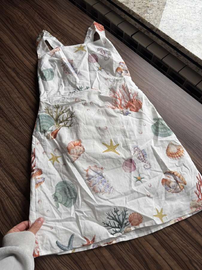 Shein trumpa medvilninė suknelė XS - nuotraukos Nr. 5