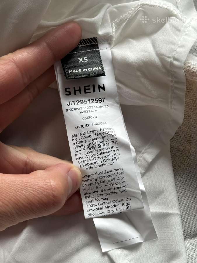 Shein trumpa medvilninė suknelė XS - nuotraukos Nr. 12