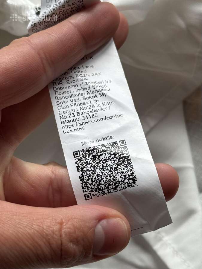 Shein trumpa medvilninė suknelė XS - nuotraukos Nr. 14