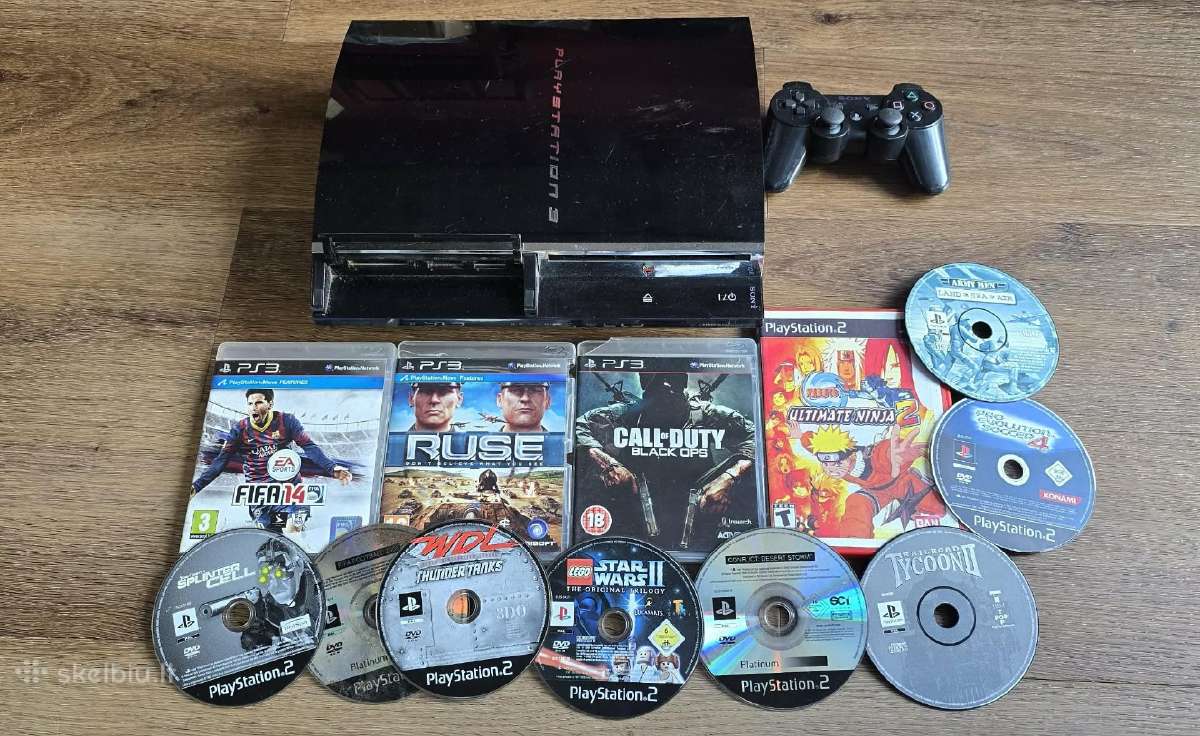 Playstation 3 Cech06 backward su defektu +priedai