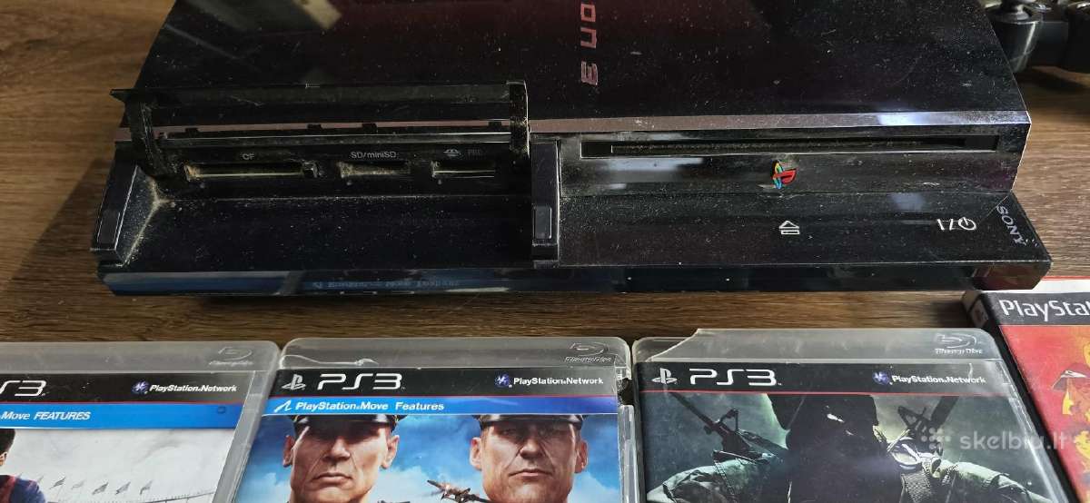 Playstation 3 Cech06 backward su defektu +priedai - nuotraukos Nr. 2