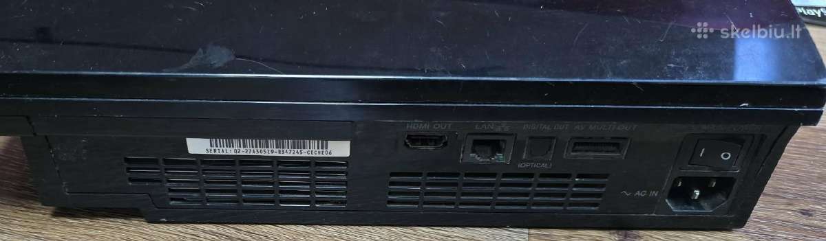 Playstation 3 Cech06 backward su defektu +priedai - nuotraukos Nr. 3