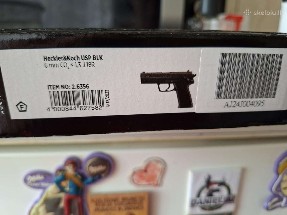 Airsoft Heckler&koch Usp Blk 6mm - nuotraukos Nr. 2