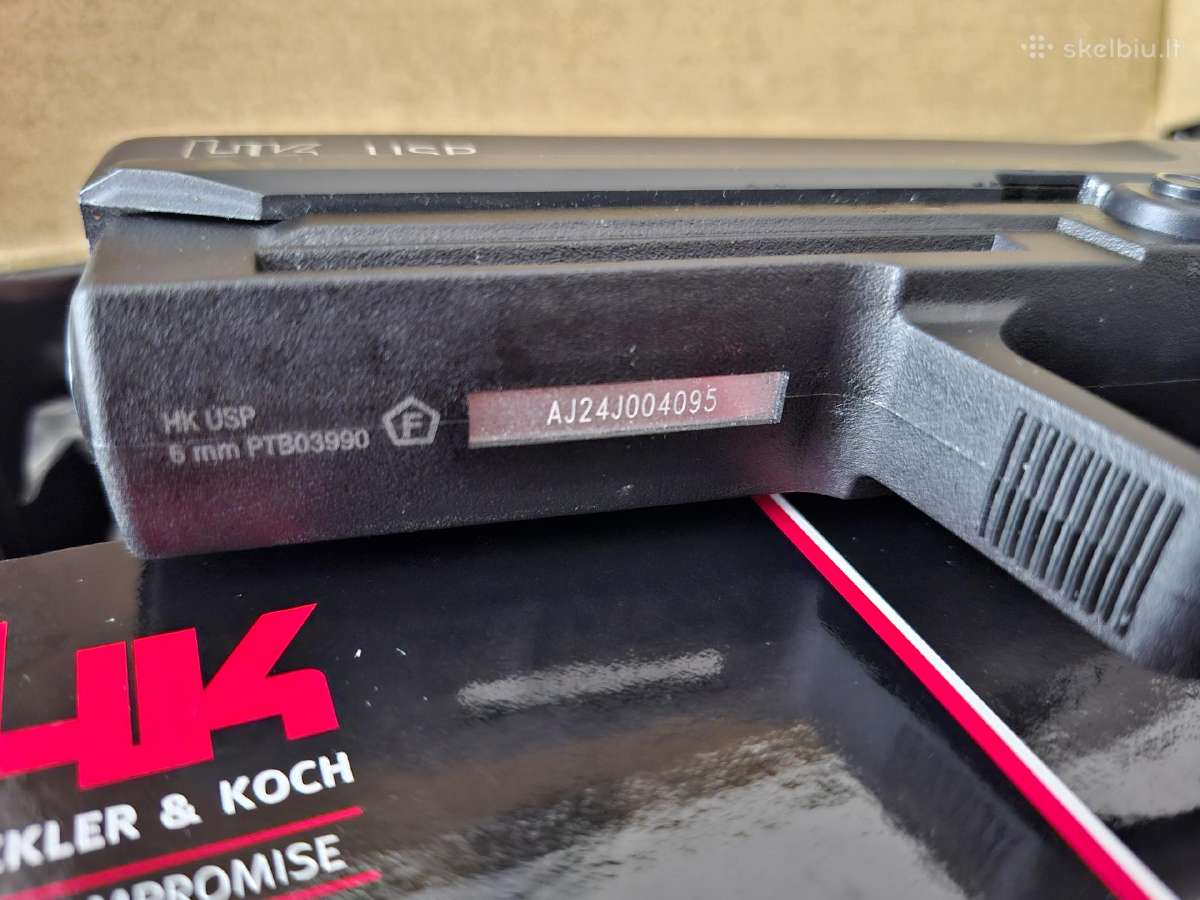 Airsoft Heckler&koch Usp Blk 6mm - nuotraukos Nr. 5