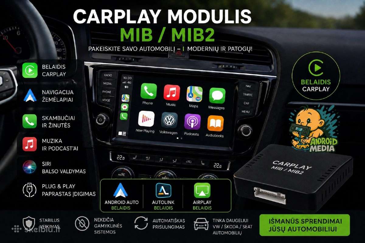 Volkswagen Mib / Mib2 Carplay / Android Auto