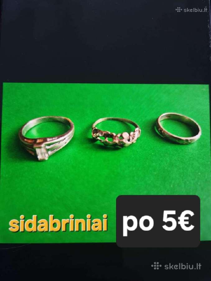 Sidabriniai žiedai - nuotraukos Nr. 2