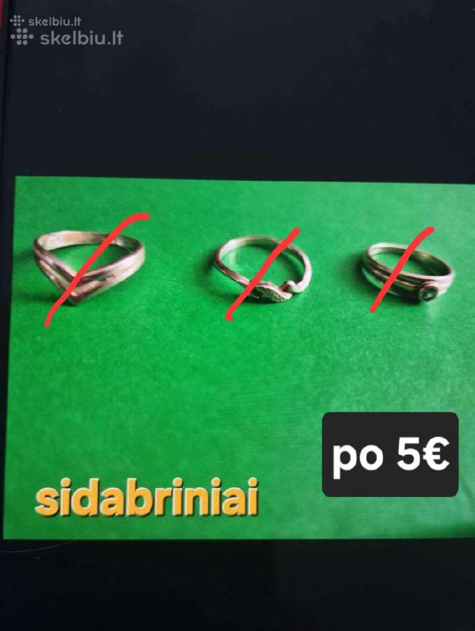 Sidabriniai žiedai - nuotraukos Nr. 3
