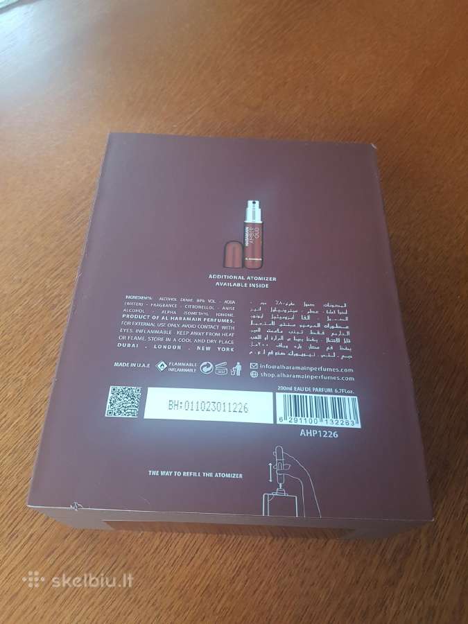Kvepalai AL Haramain Amber Oud Tobacco 200 ml - nuotraukos Nr. 7