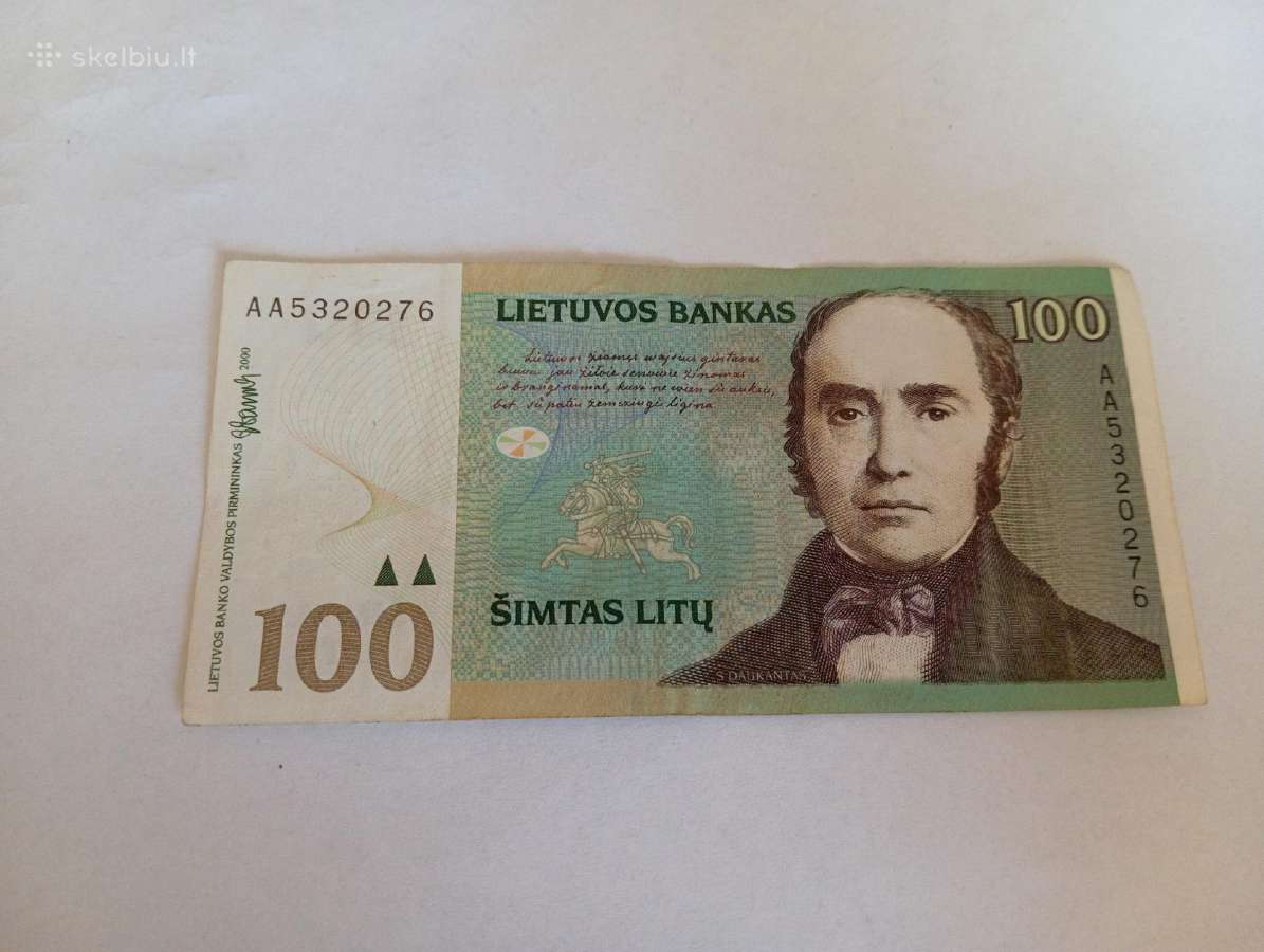 2000m. 100 litų