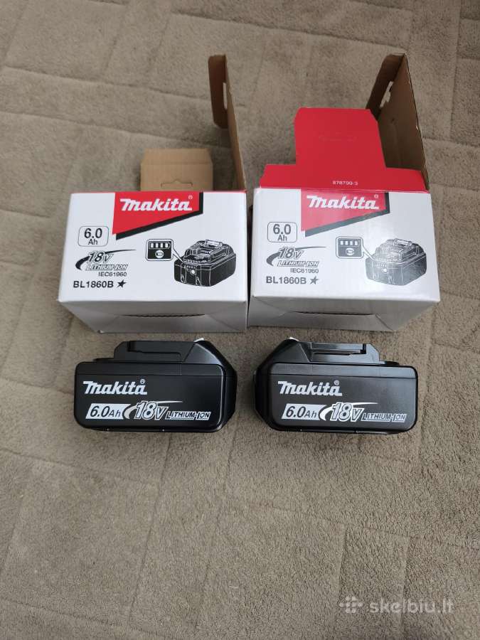 Makita 6ah Bl1860b aftermarket - nuotraukos Nr. 2