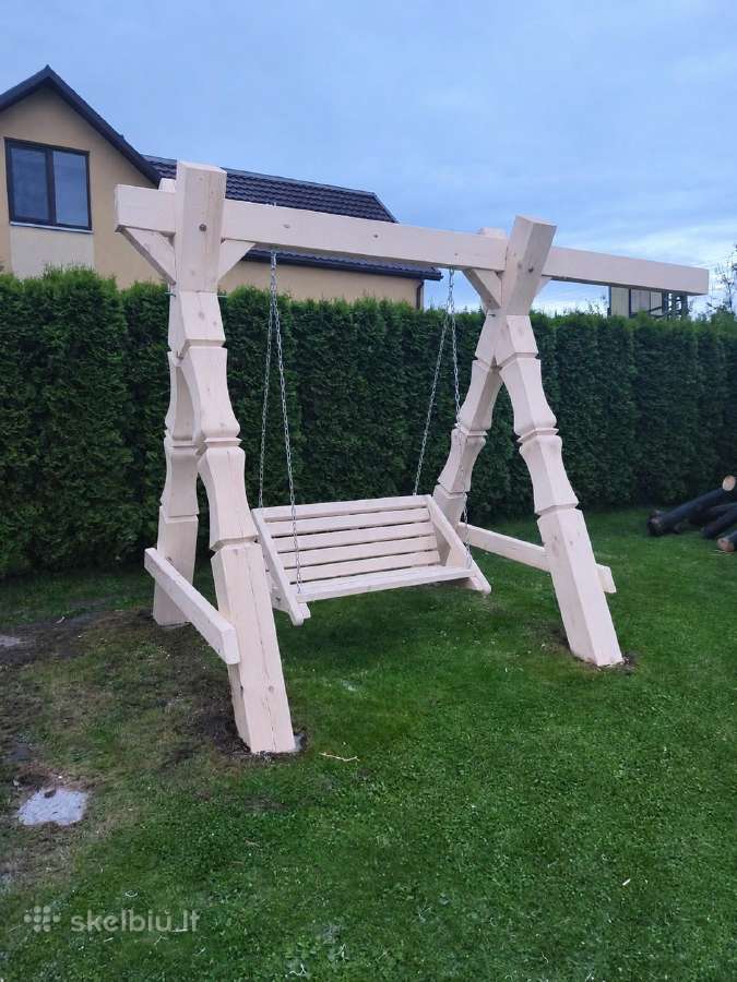 Medinės sūpynės - nuotraukos Nr. 4