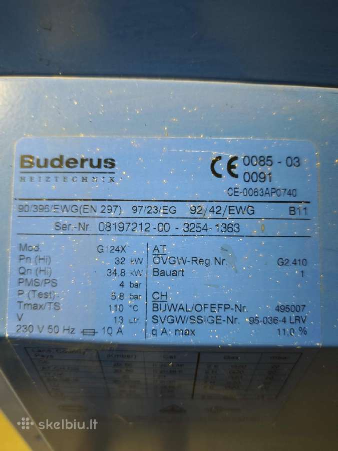 Buderus Logano G124x dujinis katilas - nuotraukos Nr. 2