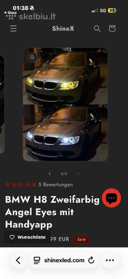 Bmw h8 angel eyes