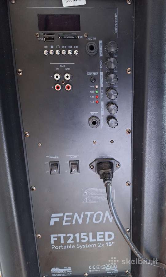 Nešiojama kolonėlė Fonton ft215led - nuotraukos Nr. 2