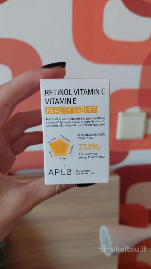 Papildas su vitaminu c, retinoliu, cinku