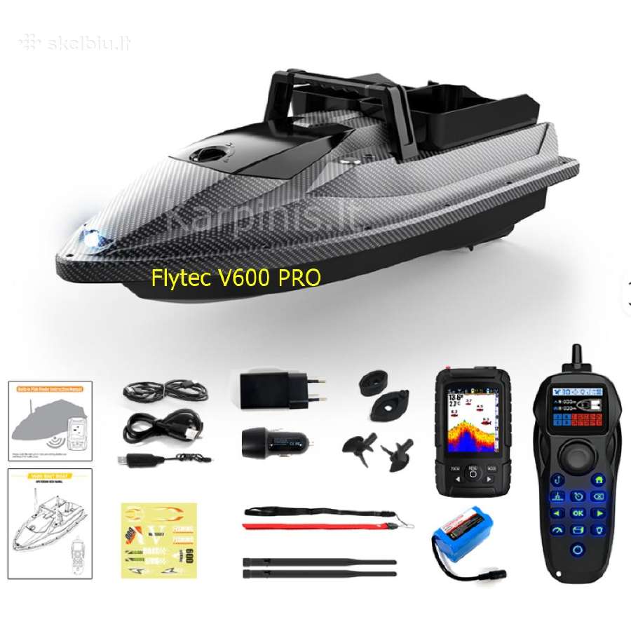 Flytec V600 Pro laivelis su GPS ir Echolotu 500 m - nuotraukos Nr. 16