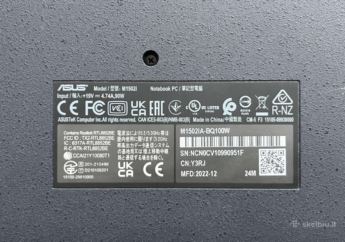 Asus Vivobook 15 16 GB RAM 512 GB SSD - nuotraukos Nr. 3