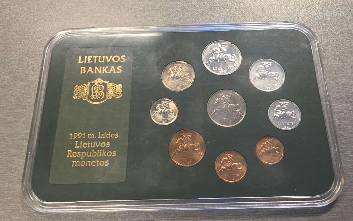 1991 litų Unc rinkinys