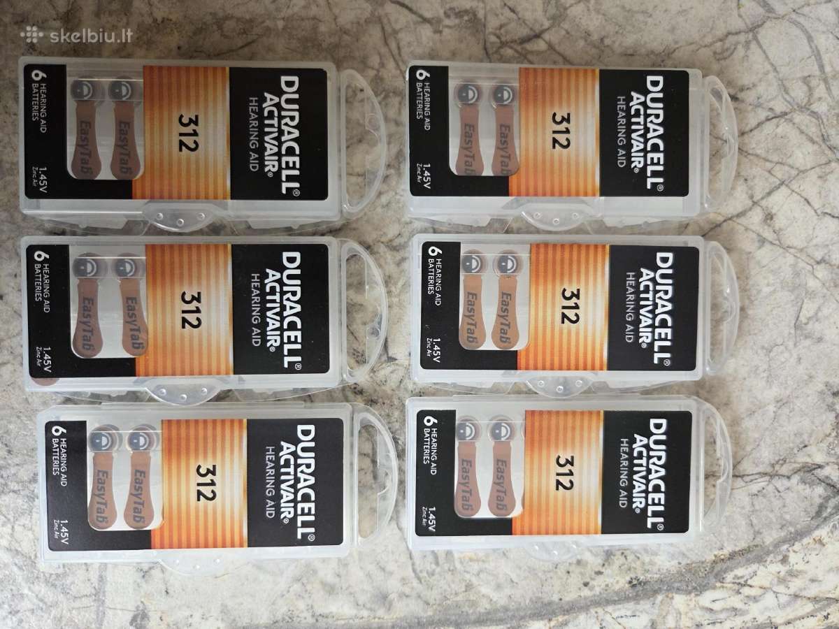 Duracell 312 baterijos