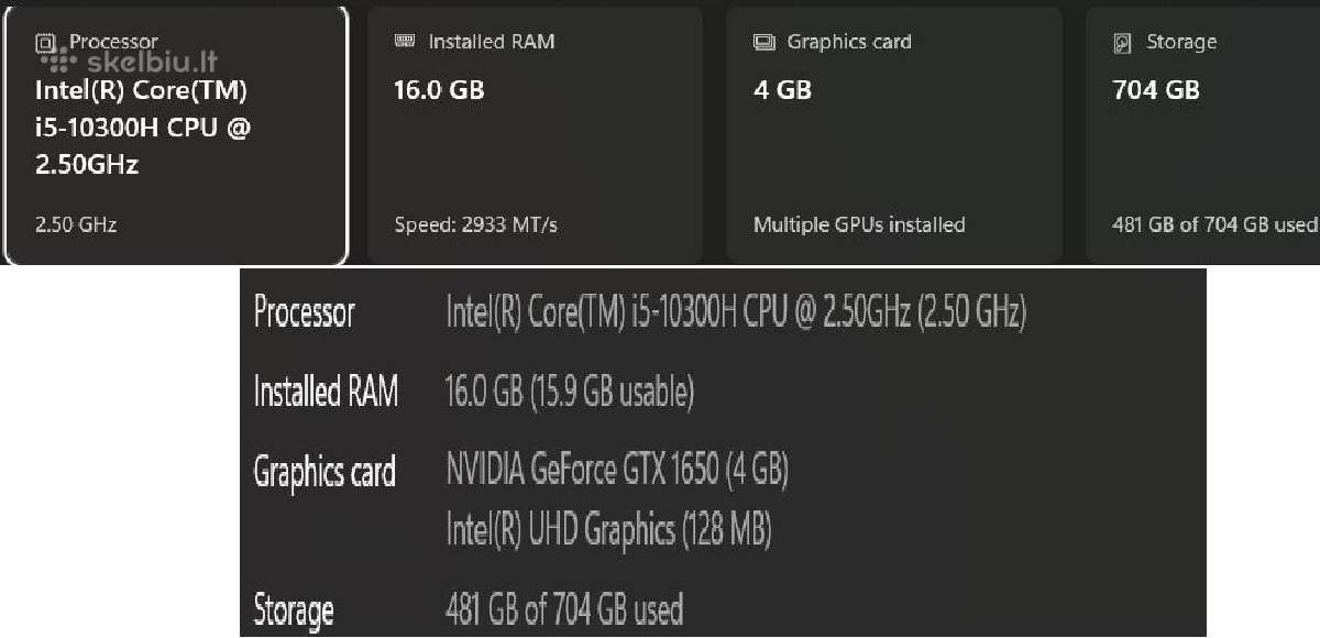 Lenovo Ideapad Gaming 3 / Gtx 1650 / 16 GB
