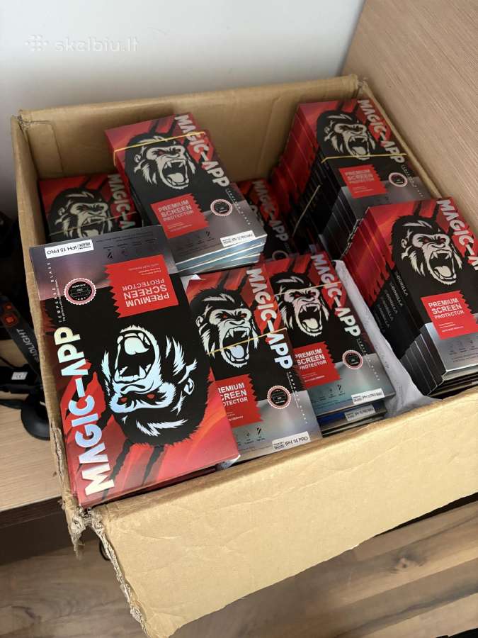iPhone grūdinti stikliukai (159 vnt.)
