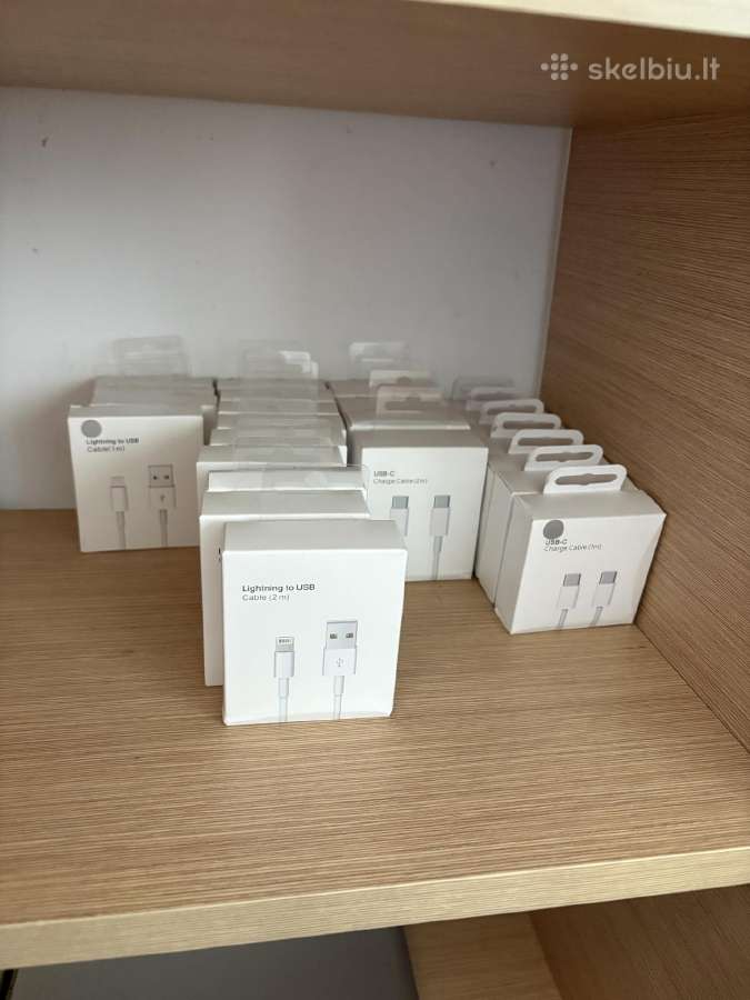 iPhone įkrovimo laidai – 24 vnt. likutis