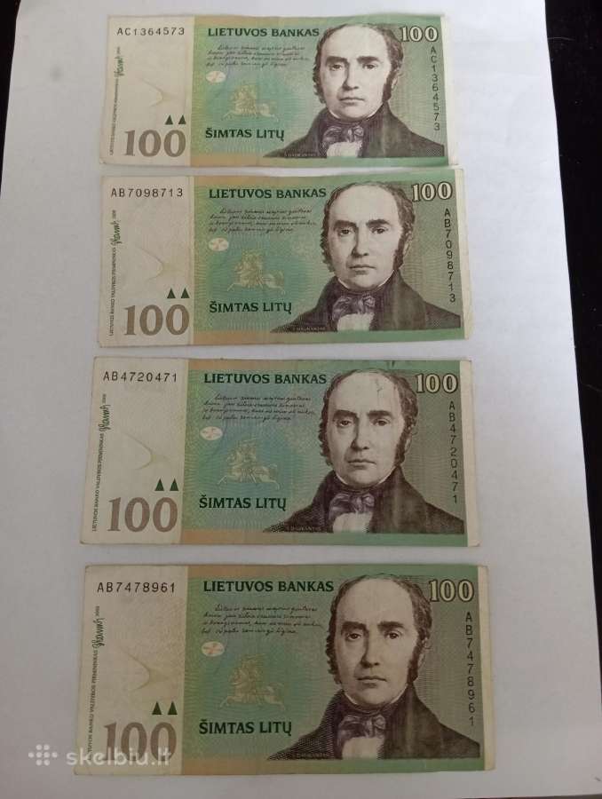 2000m. 100 litų