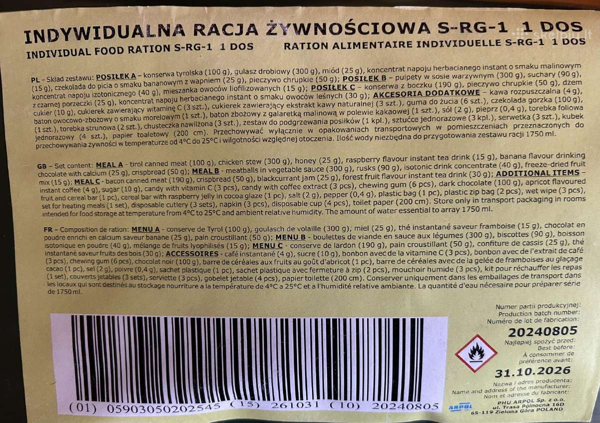 Pariniai Lenkiški sausi daviniai