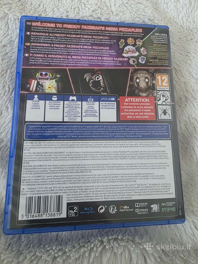 Five Nights at Freddy's: Security Breach Ps5 zaidi - nuotraukos Nr. 3