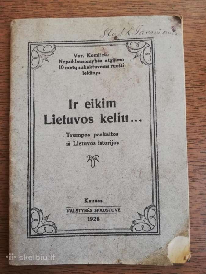 Eikim lietuvos keliu.1928m