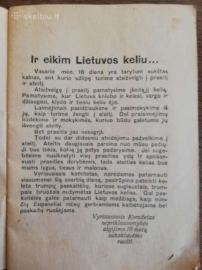 Eikim lietuvos keliu.1928m - nuotraukos Nr. 2