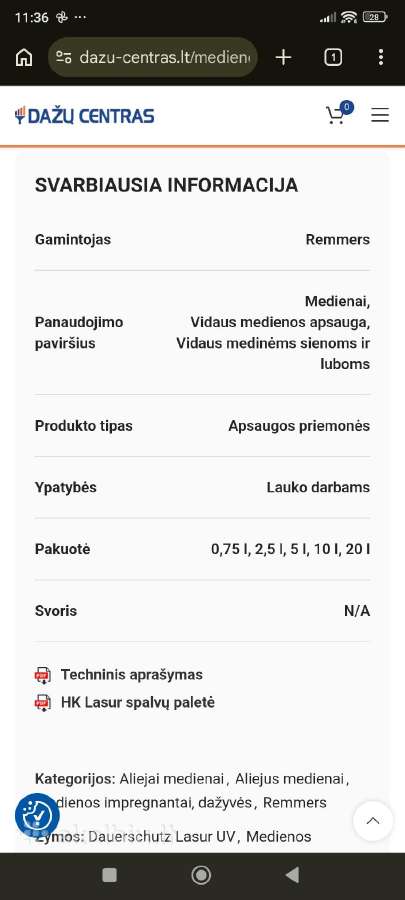 Dažai - nuotraukos Nr. 2